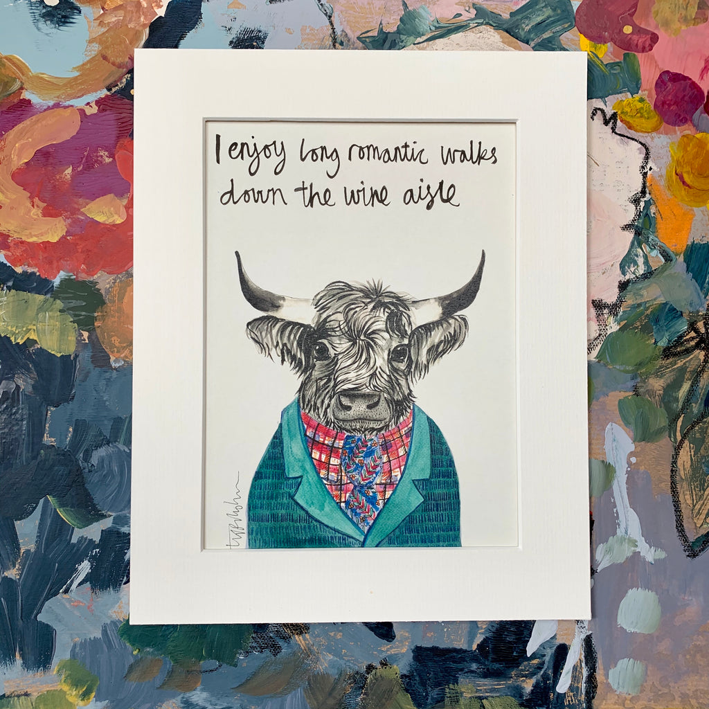 Animal art, Mike the Highland Cow