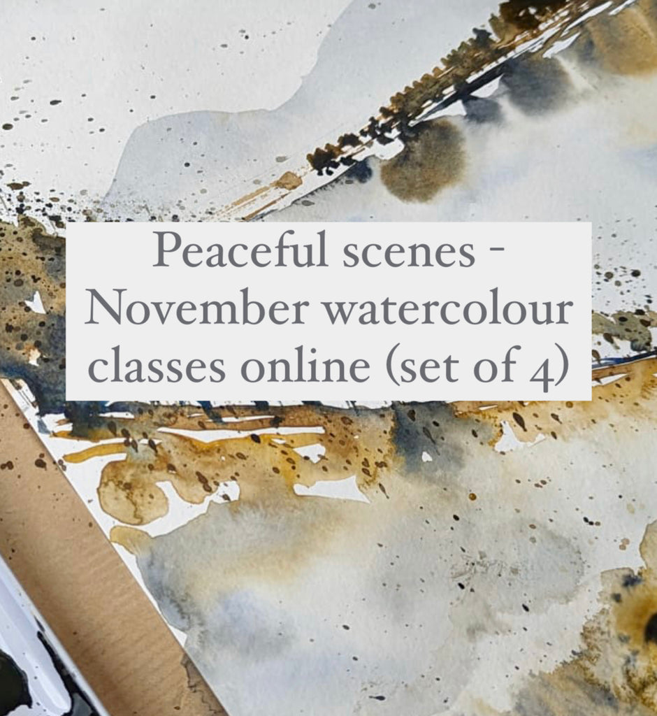 Peaceful Scenes online watercolour classes  (set of 4)