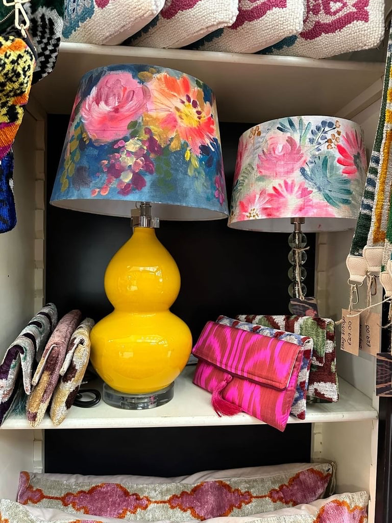 Floral lampshade painting class 7-9pm, Thursday  18th January upstairs in the cocktail bar at The Bedford Pub in Balham, London