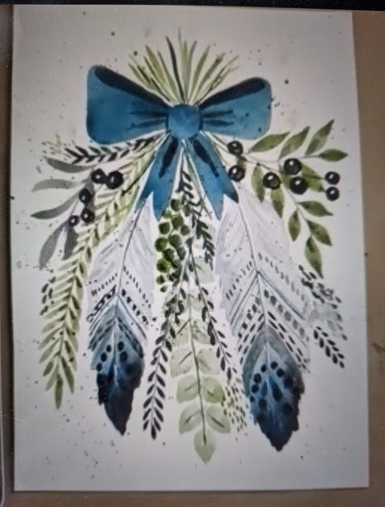 Recorded and ready to watch watercolour classes ‘Festive Flowers’ (set of 3 Cyclamen, Feather and foliage swag and Mistletoe and ivy)