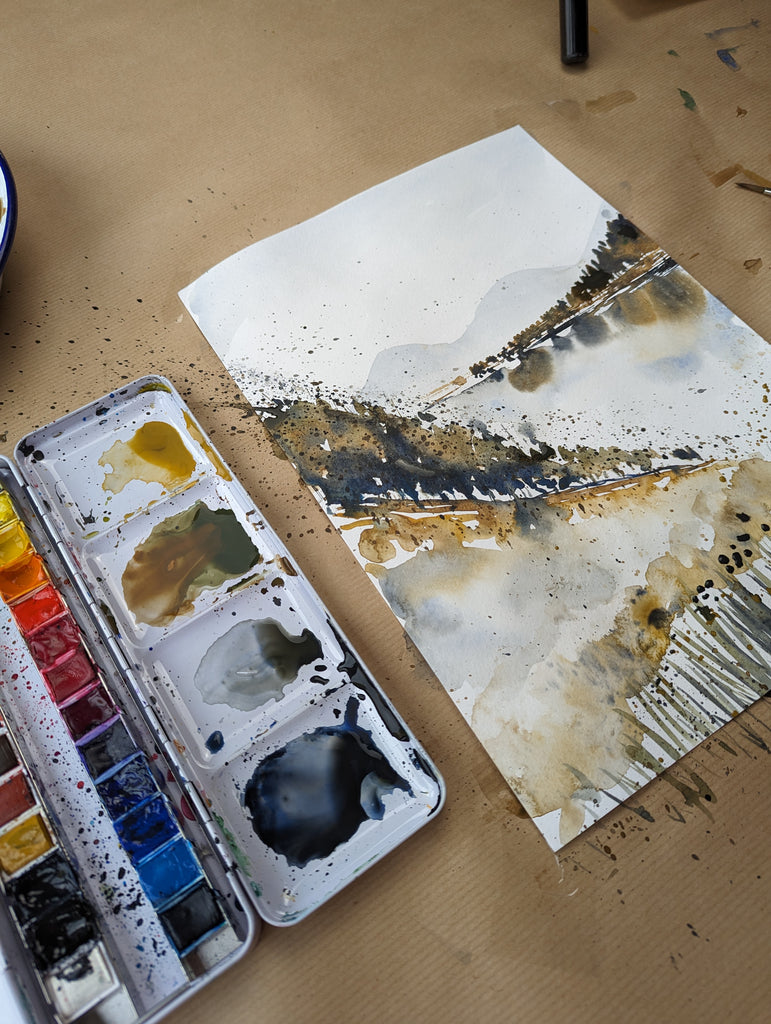 Peaceful Scenes online watercolour classes  (set of 4)