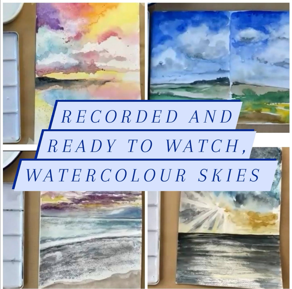 Recorded ready to watch Watercolour skies (set of 4)