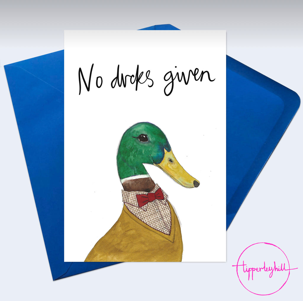 Card, AS98NODUCKS, duck, ‘No ducks given’