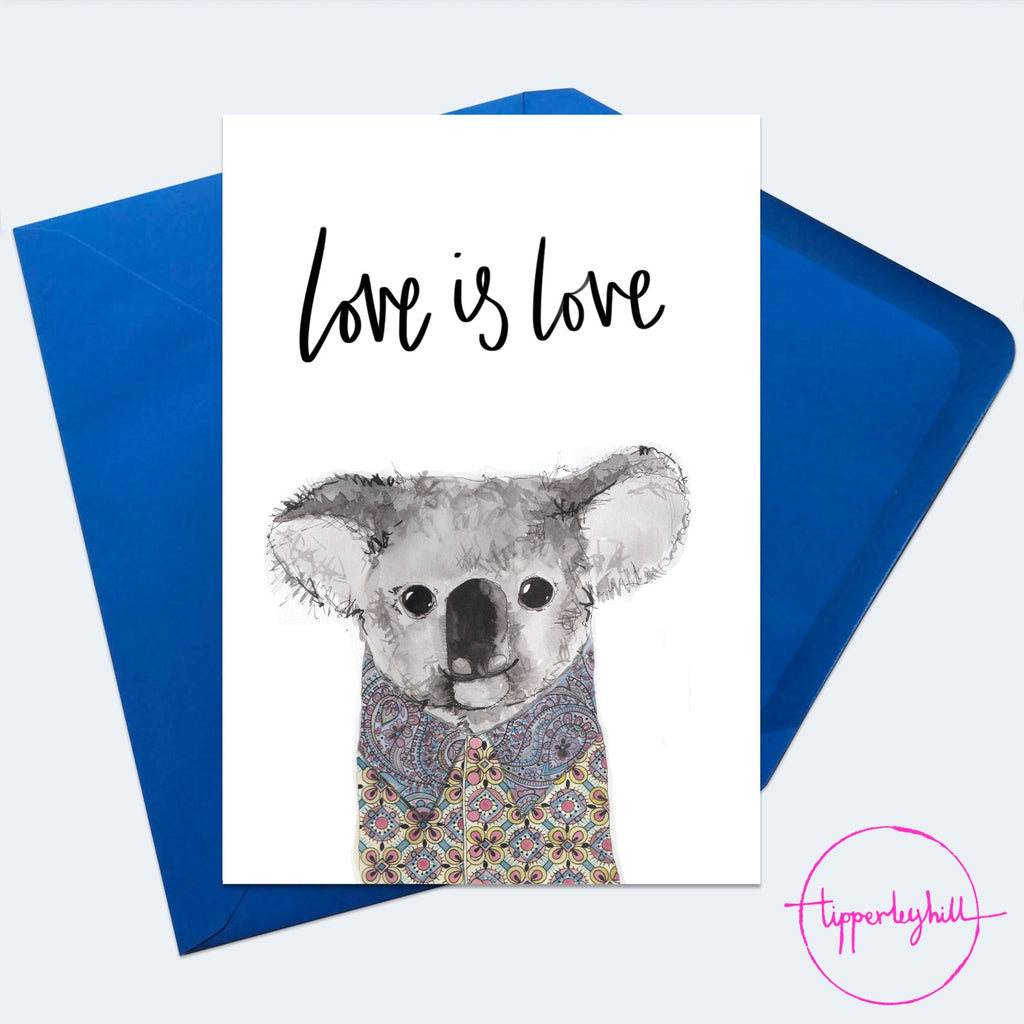 Card, AS128LOVE, Nathan Koala, ‘Love is love’