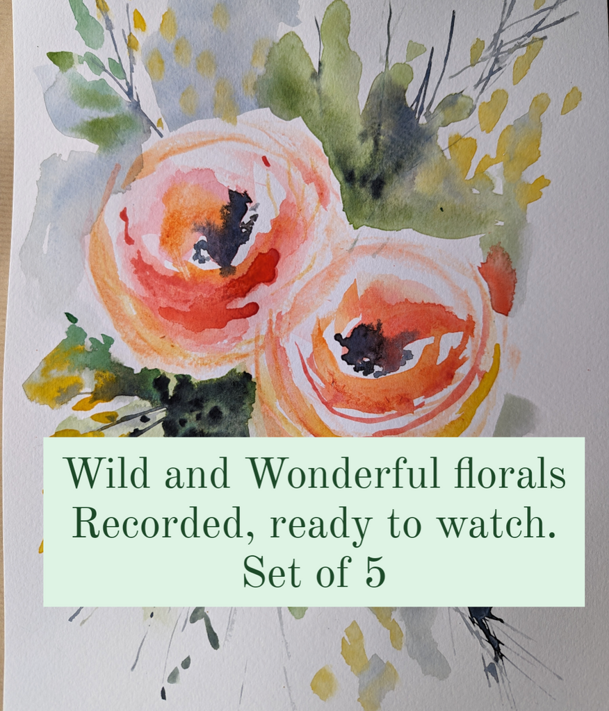 Recorded ready to watch Wild and Wonderful Florals  (set of 5)