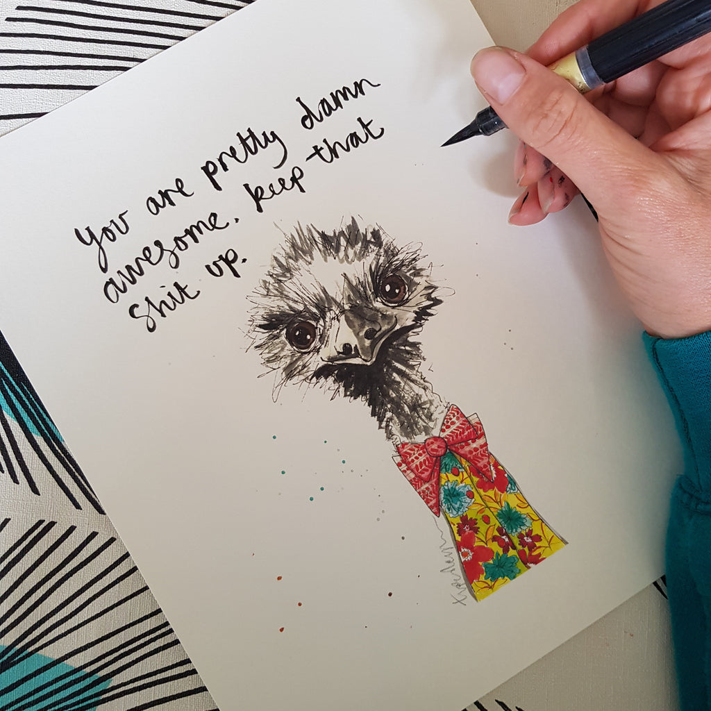 Animal Art, Bruce the Emu