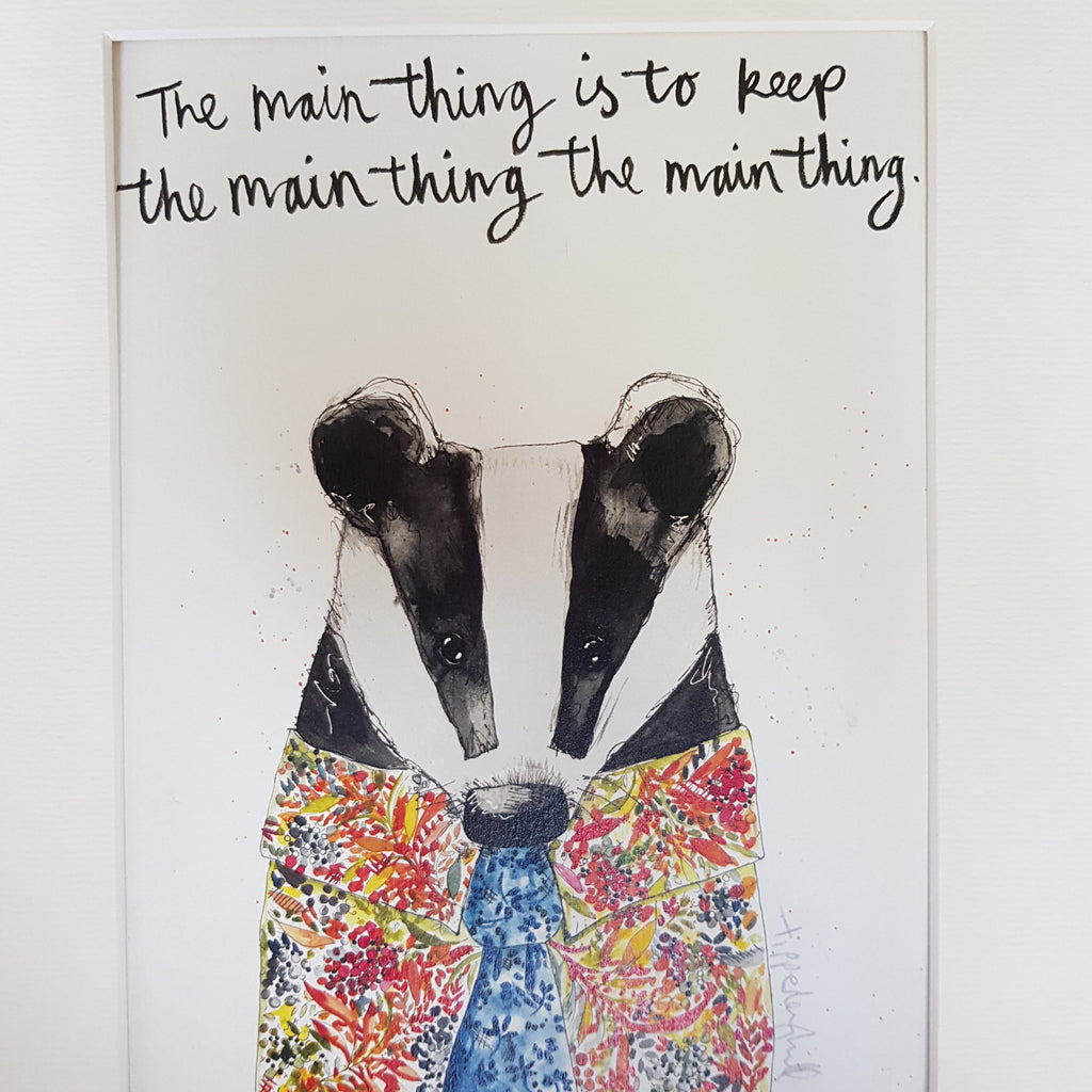 Animal Art, Bertie Badger