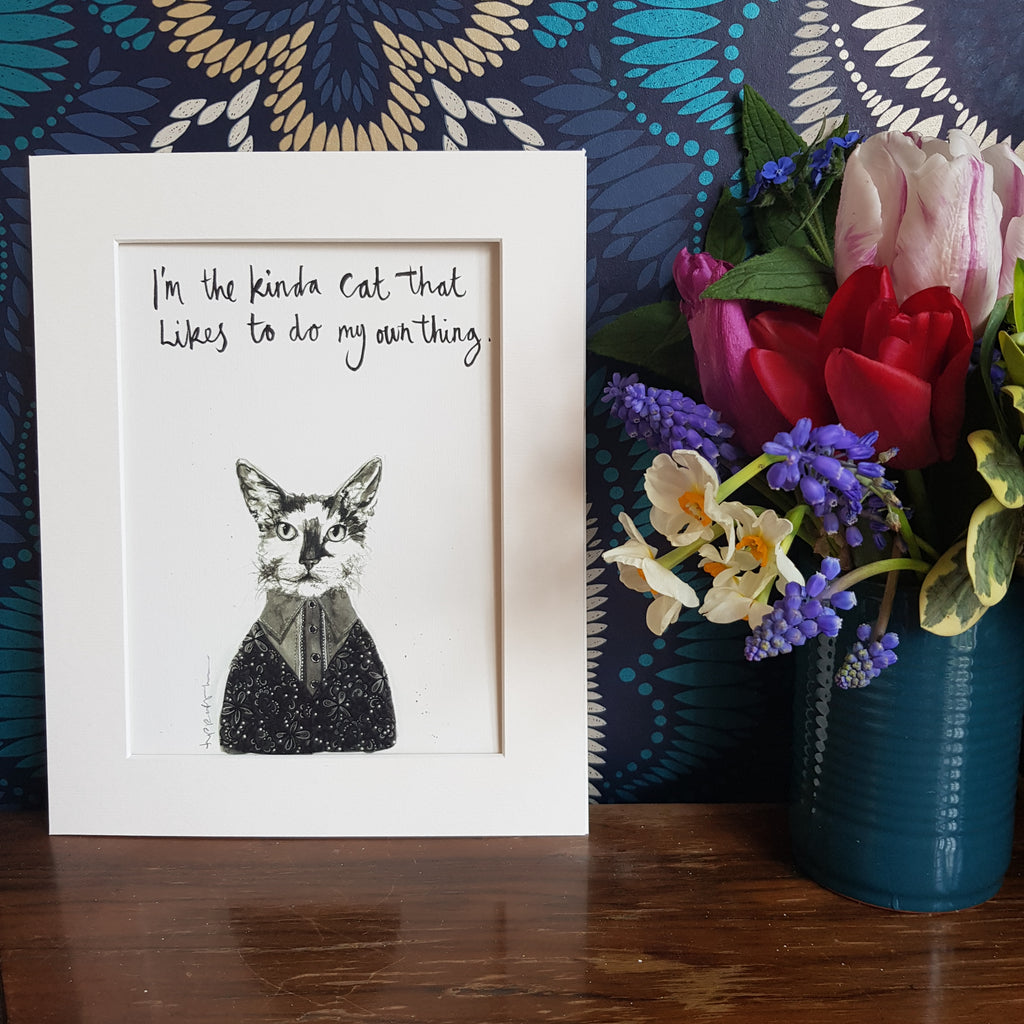 Animal art, Shima the cat