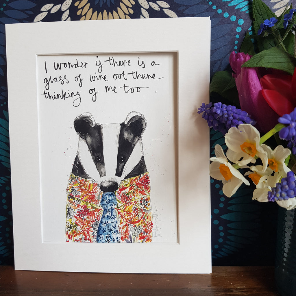 Animal Art, Bertie Badger