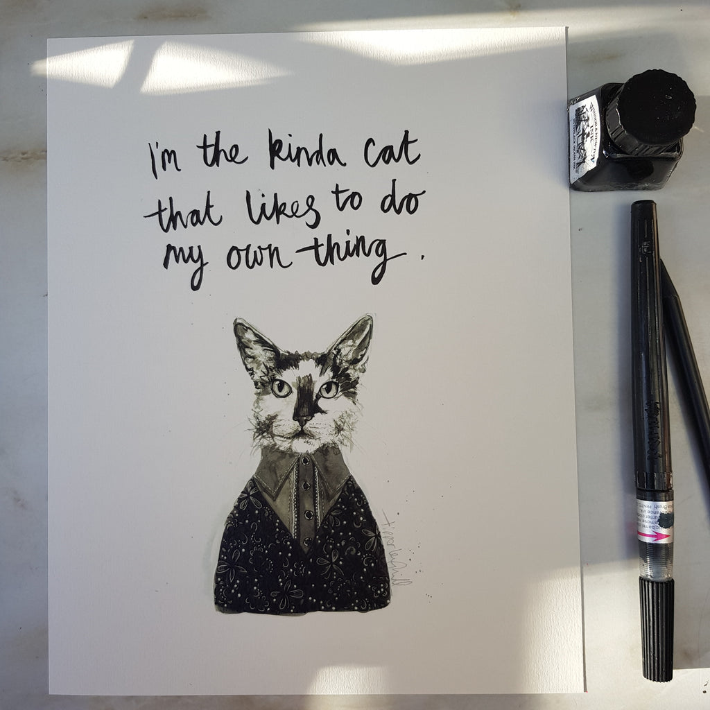 Animal art, Shima the cat
