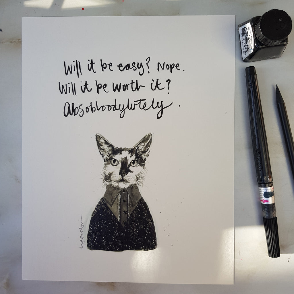 Animal art, Shima the cat