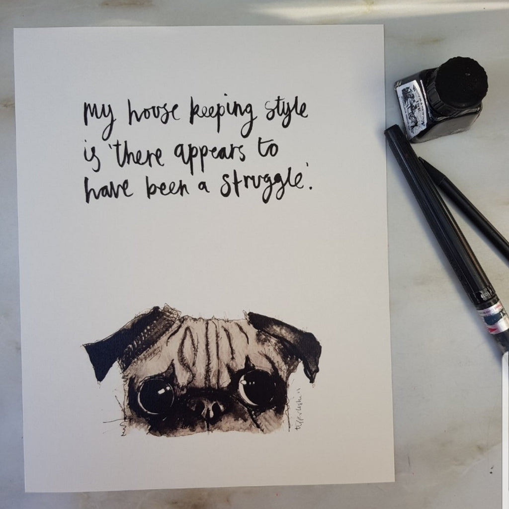 Animal art, Pug eyes ( filthy animal )