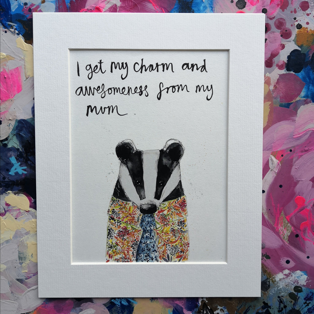 Animal Art, Bertie Badger