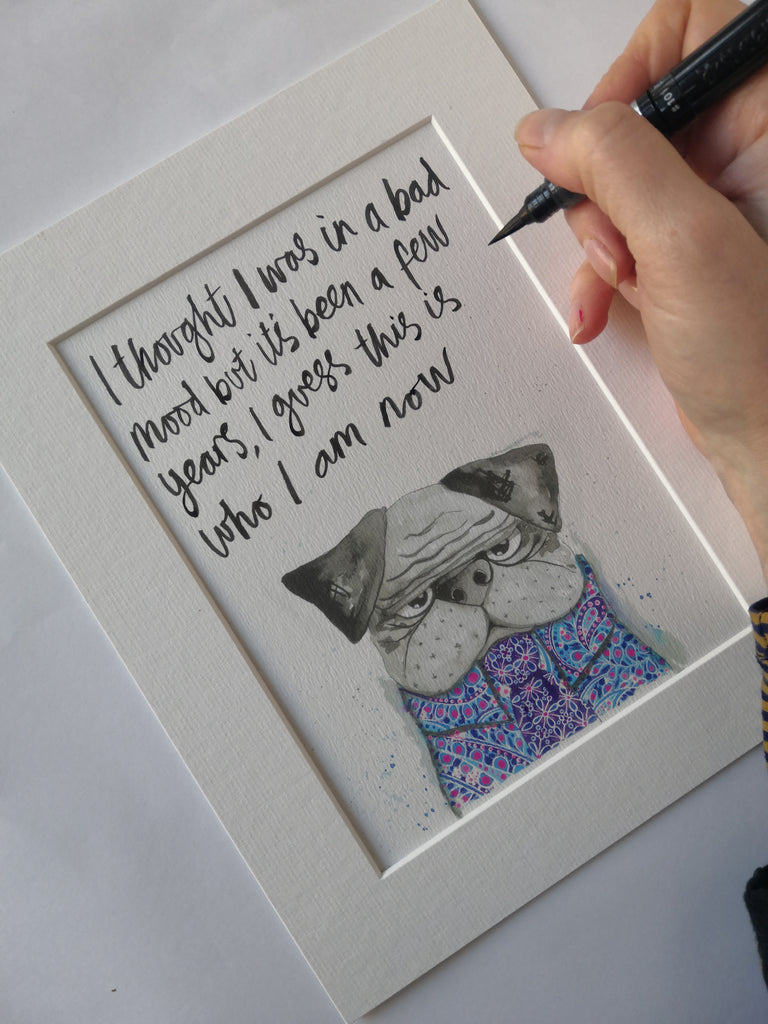 Animal art, Vaughan the grump dog