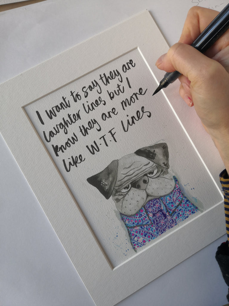 Animal art, Vaughan the grump dog