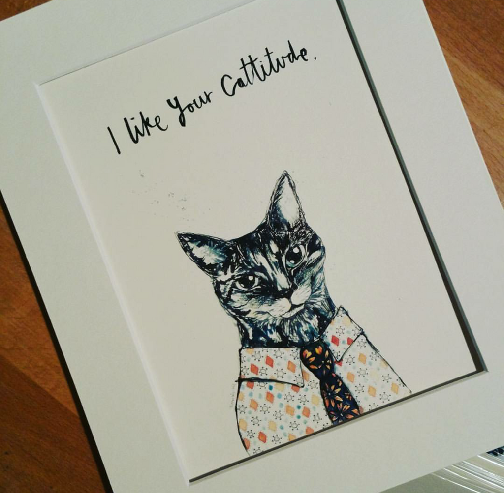 Animal art, Clark the cat