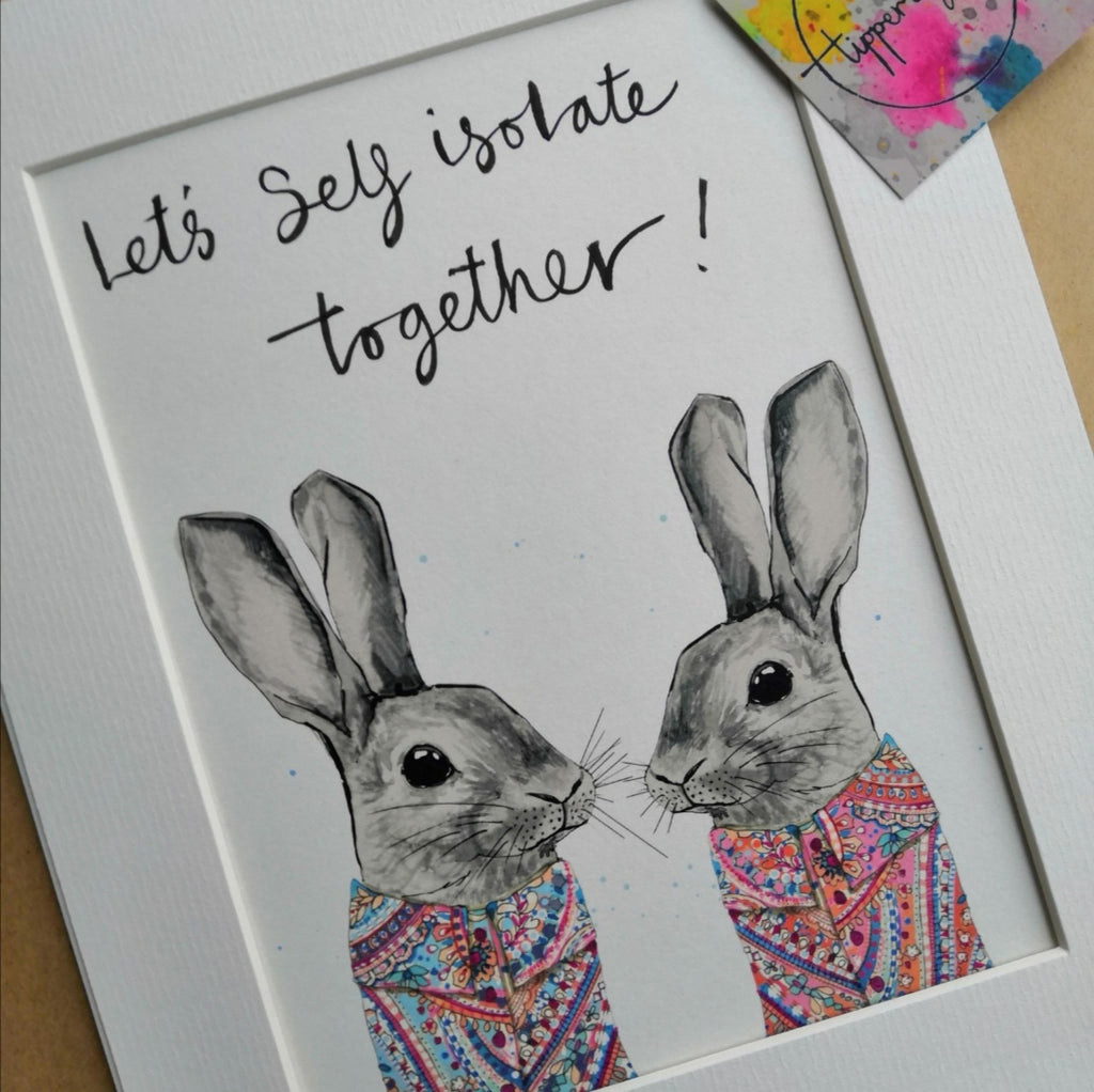 Animal art, bunnies