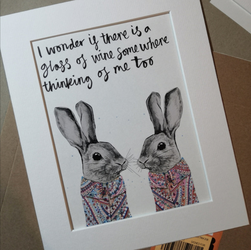 Animal art, bunnies