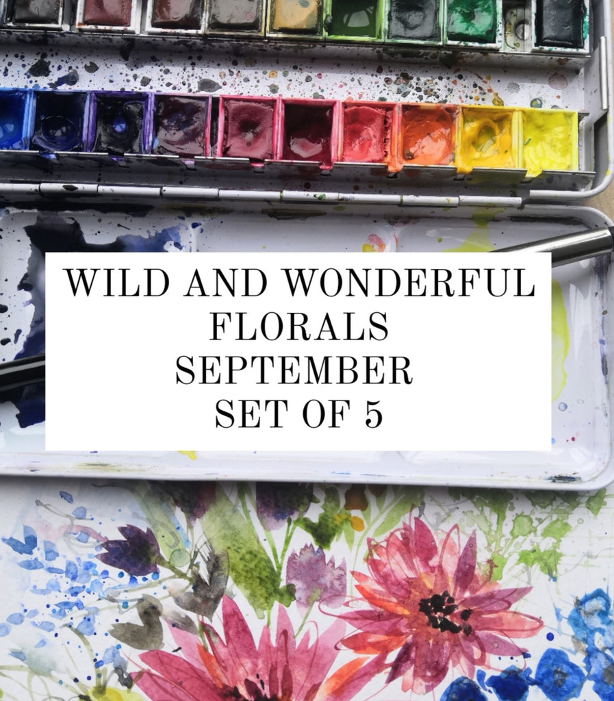 Recorded ready to watch Wild and Wonderful Florals  (set of 5)