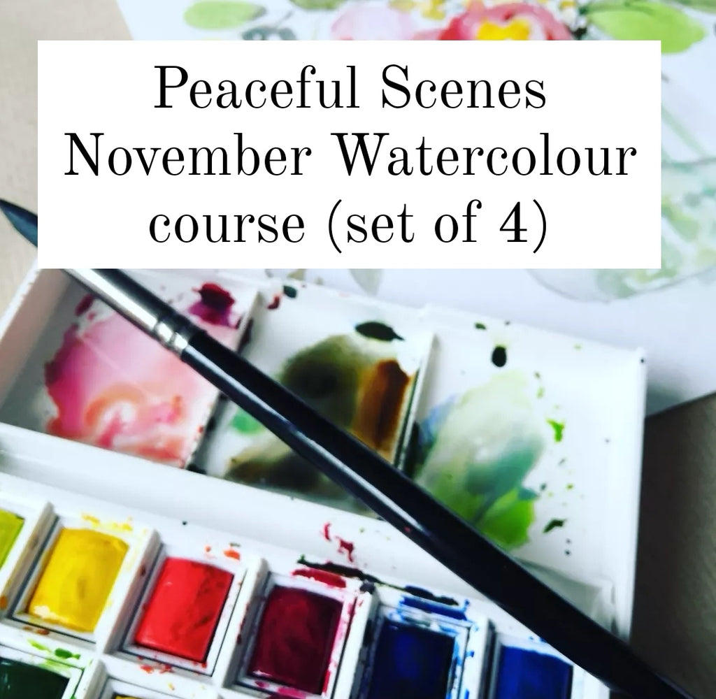 Peaceful Scenes online watercolour classes  (set of 4)