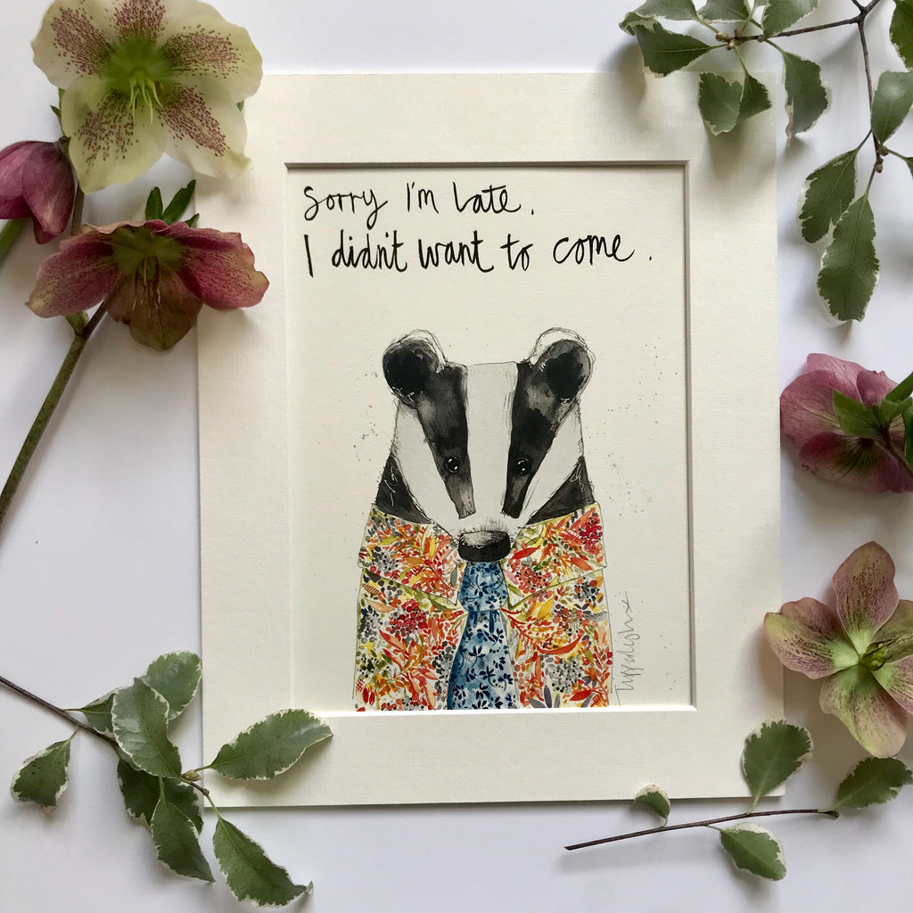 Animal Art, Bertie Badger