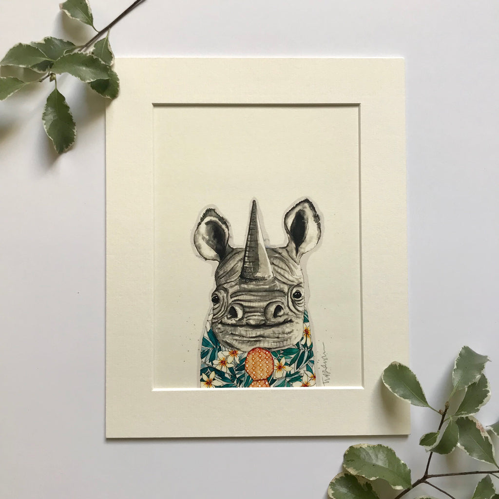 Animal Art, David the Rhino