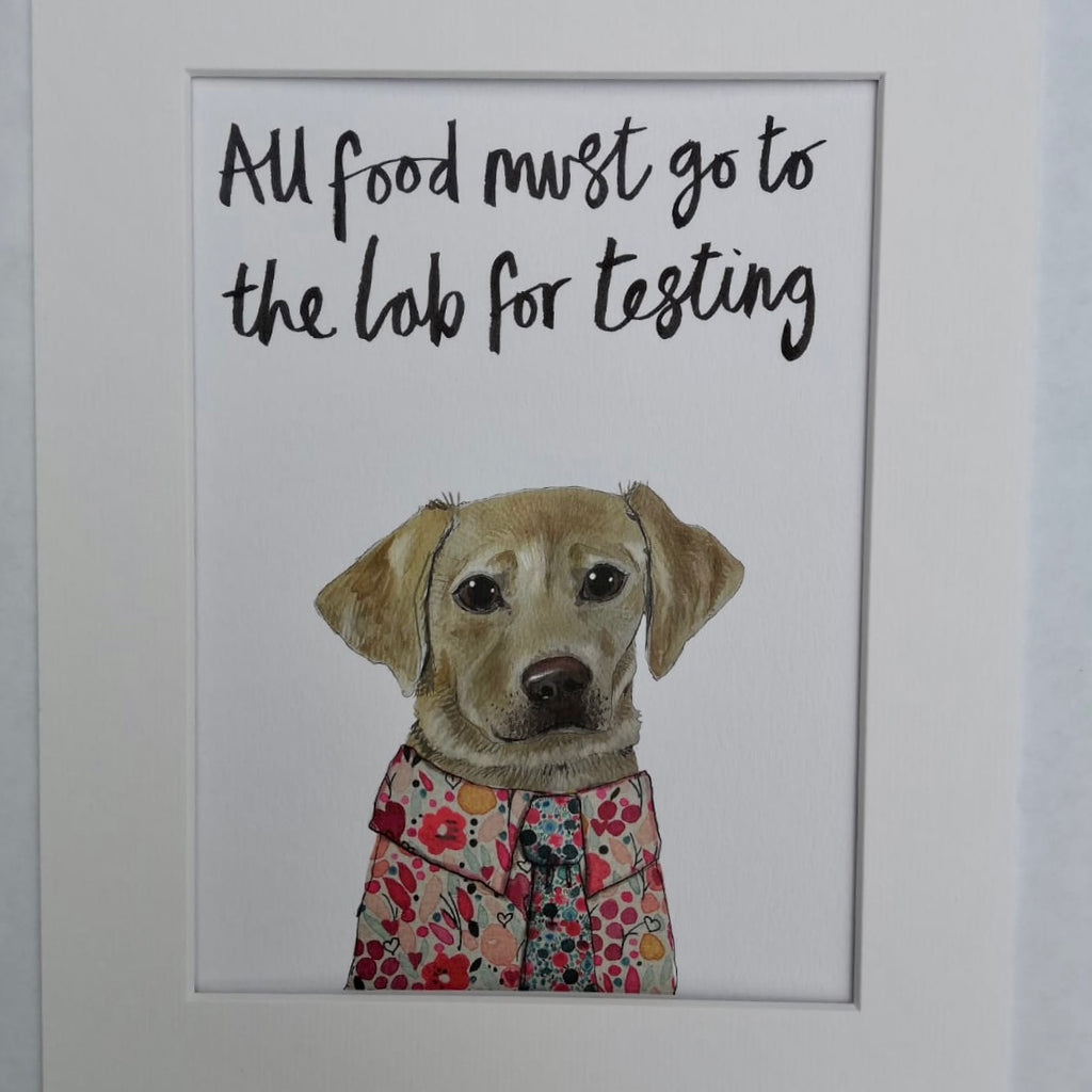 Animal art, Lottie the golden Labrador