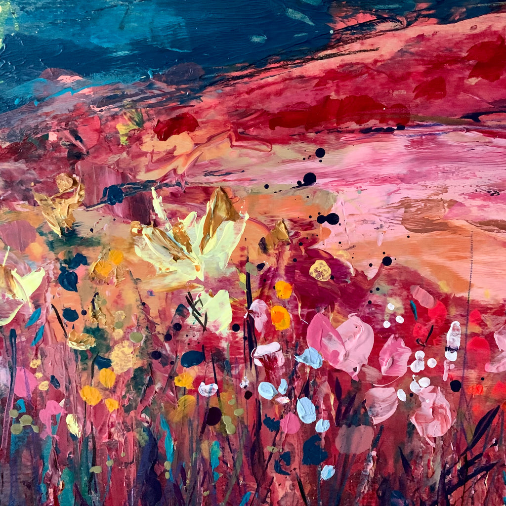 Abstract landscape, ‘The peace of wild things’, 61 x 91