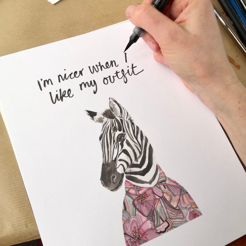 Animal art, Claudia the zebra
