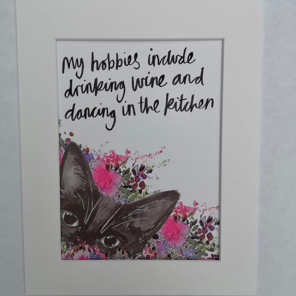 Animal art, Pop cat in flowers