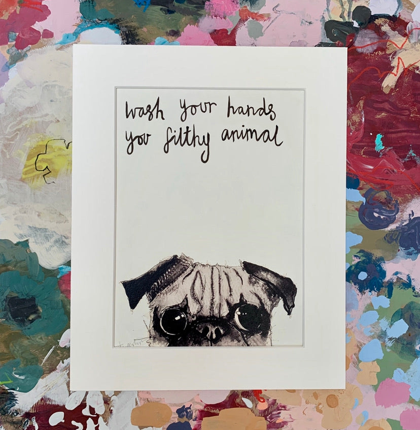 Animal art, Pug eyes ( filthy animal )