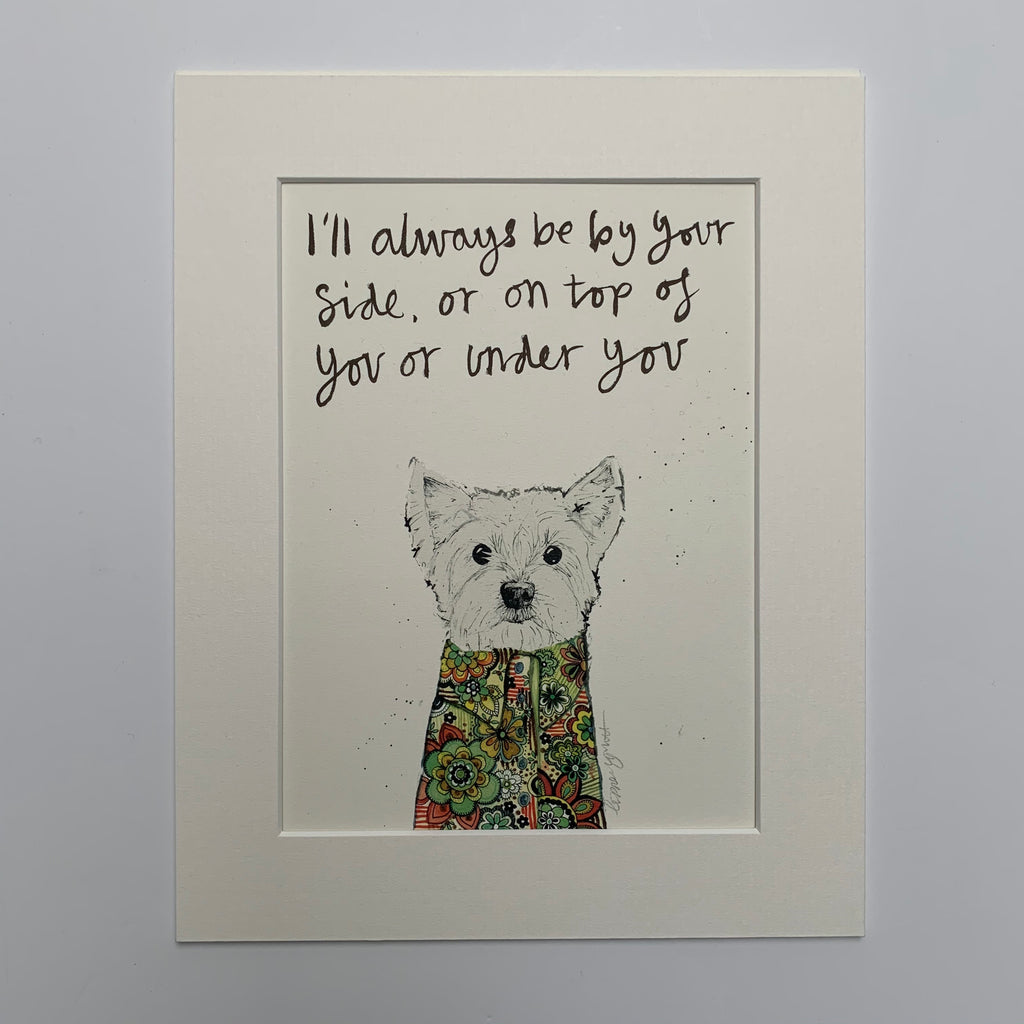 Animal art, Dillon the Westie dog