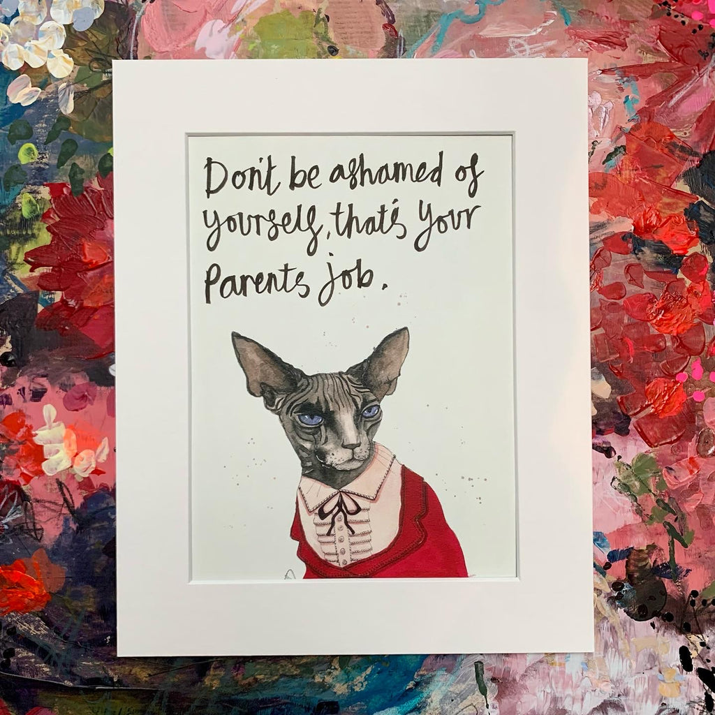 Animal art, Cyrus the sphynx cat