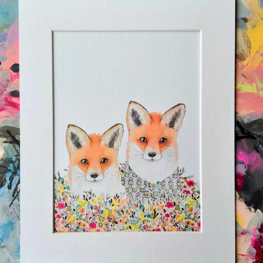 Animal art, foxes