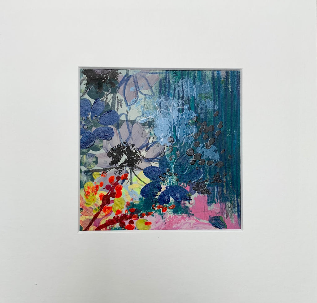 Mini floral, ‘Deep blue’