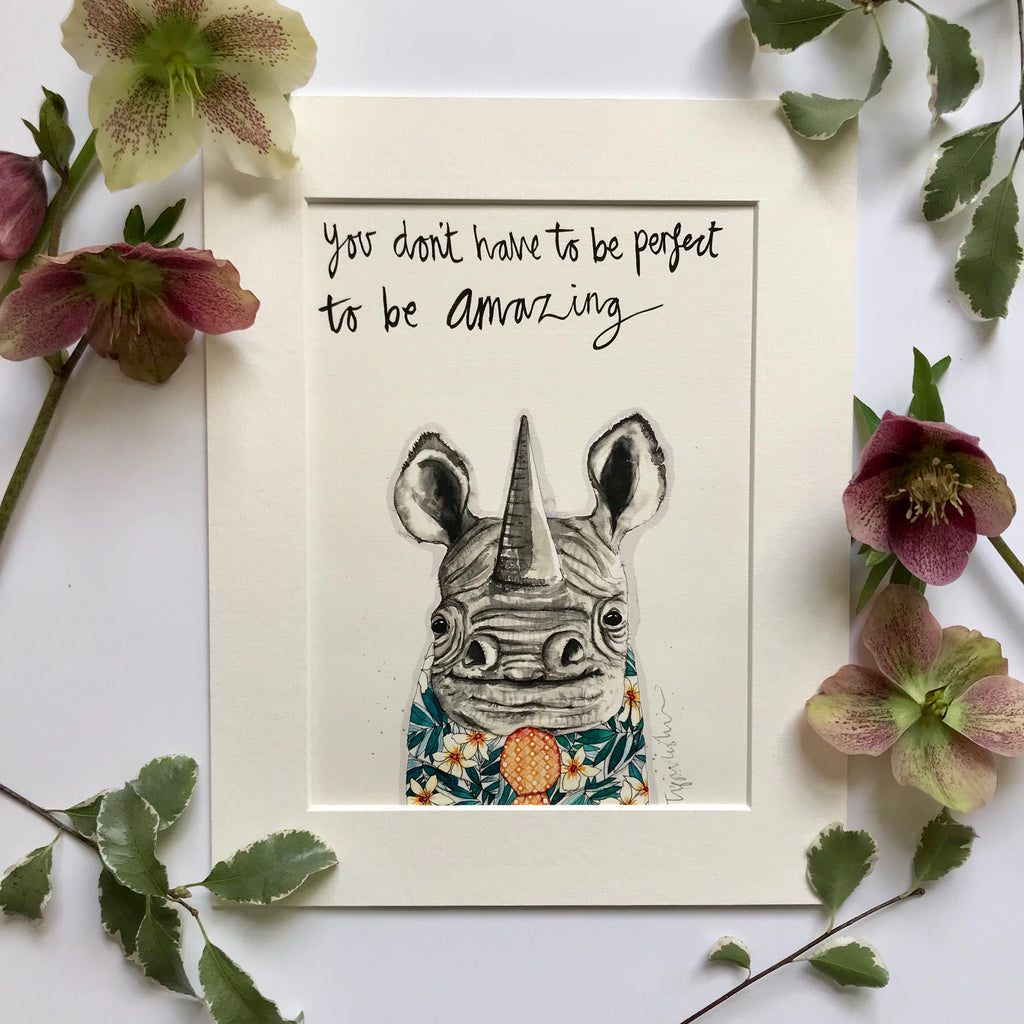 Animal Art, David the Rhino