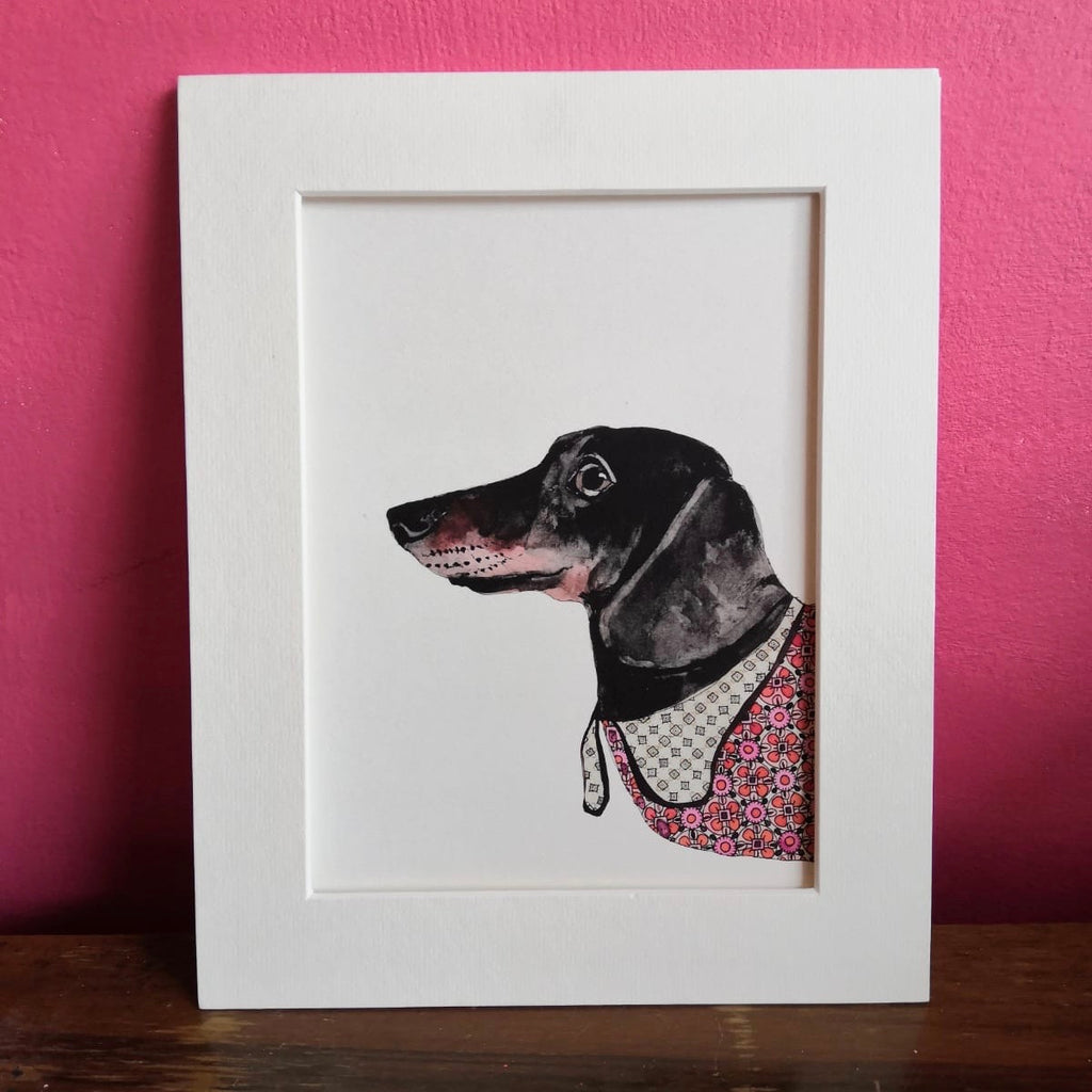 Animal art, Ronnie the dachshund