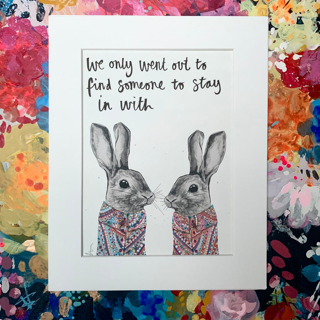 Animal art, bunnies