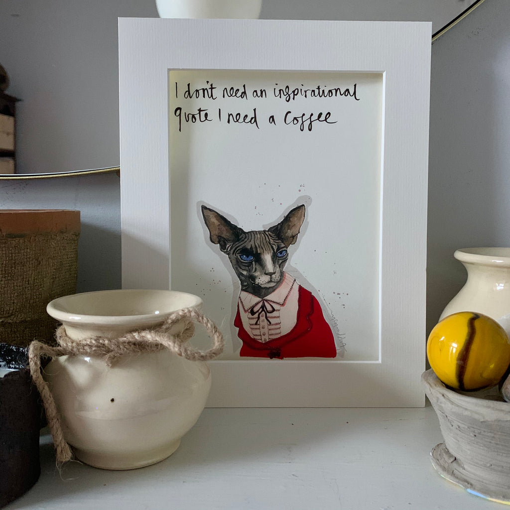 Animal art, Cyrus the sphynx cat